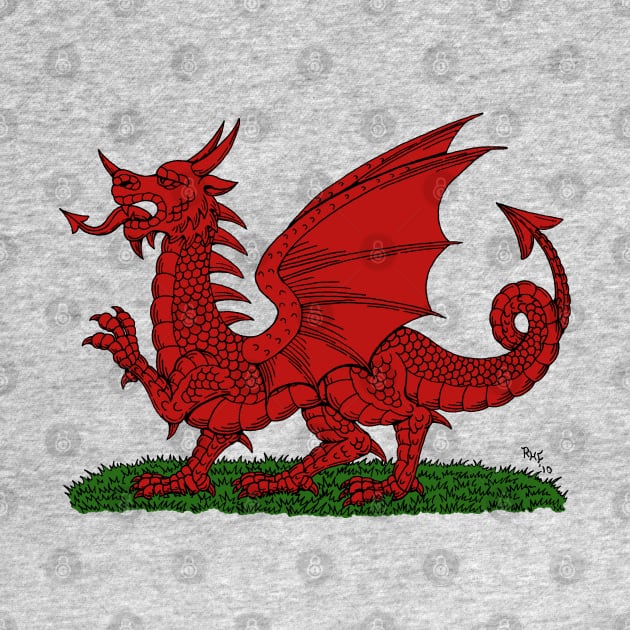 Red Dragon of Wales by AzureLionProductions